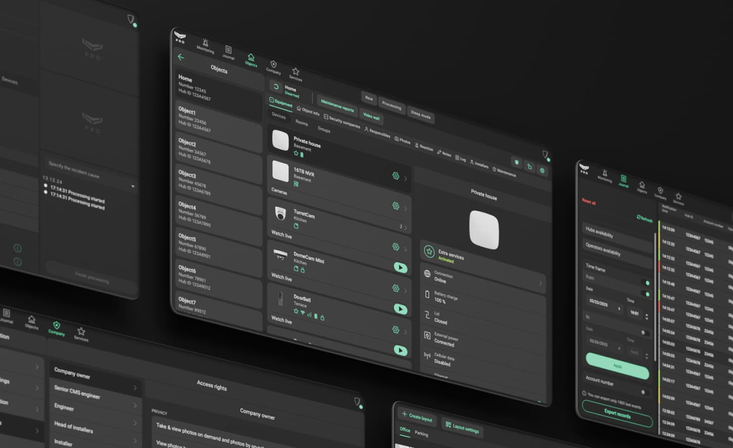Professional security monitoring operator dispatching police and fire emergency services - 24/7 UL-certified alarm response