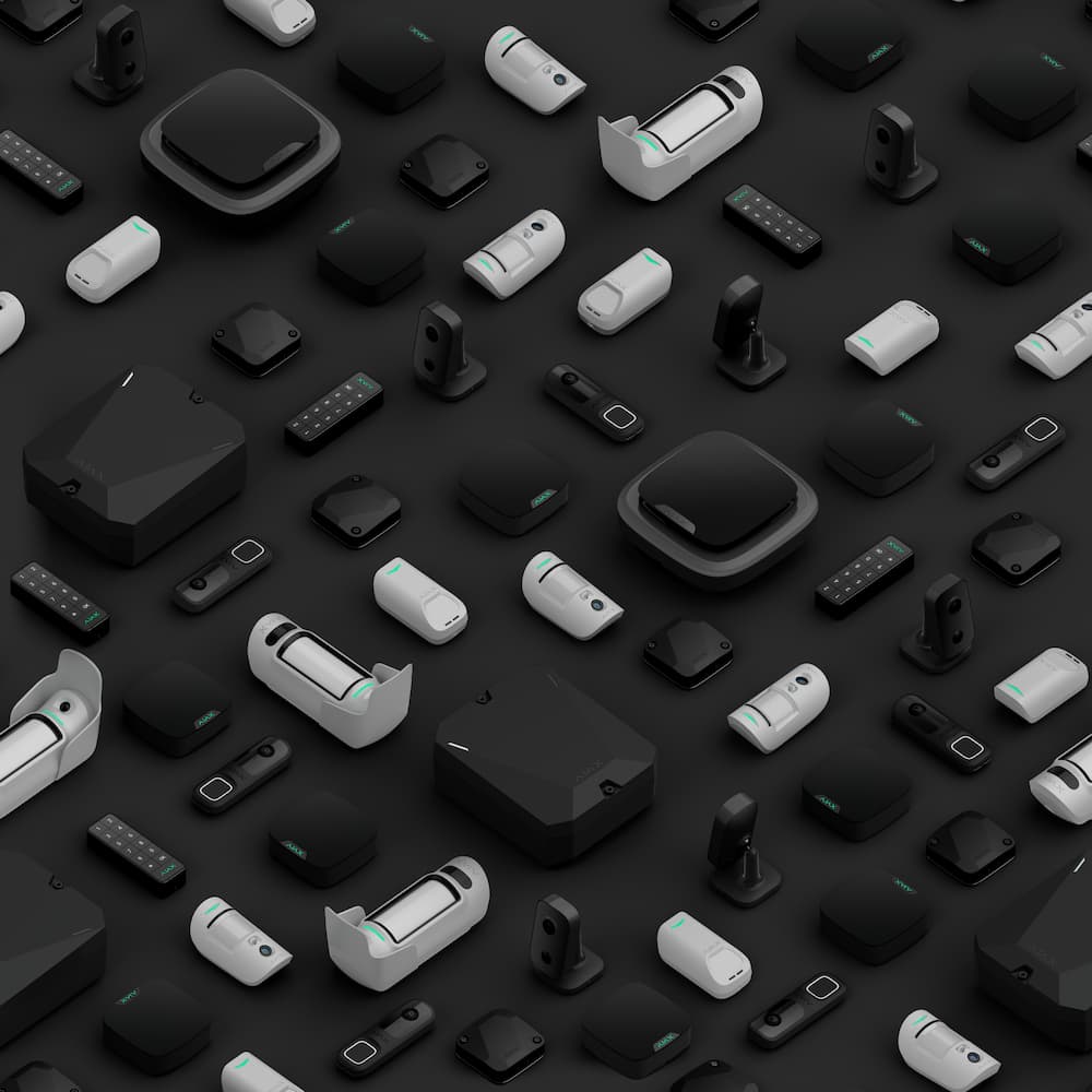 Ajax Systems security devices arranged for system design and professional configuration