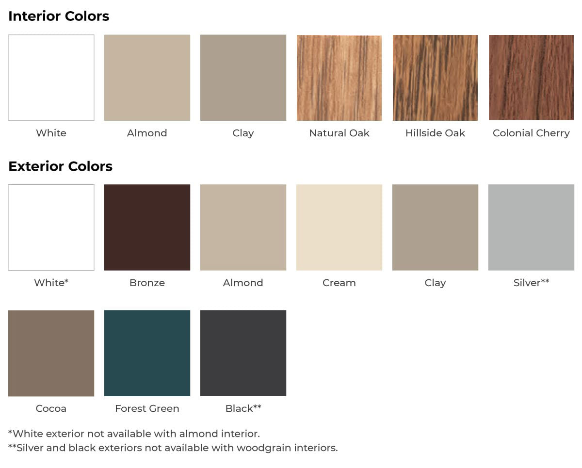 awning window colors
