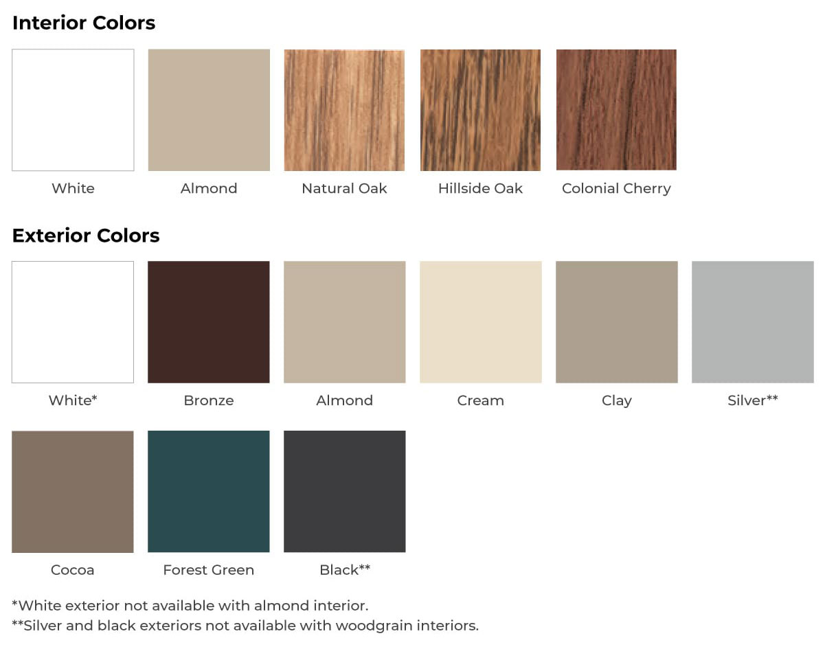 bay and bow window colors