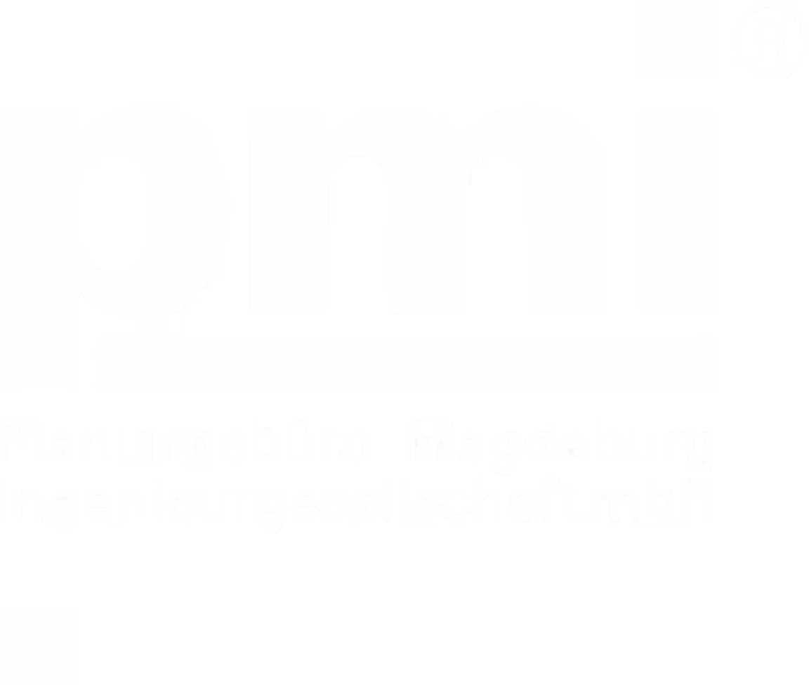 PMI Planungsbüro Magdeburg Ingenieurgesellschaft mbH logo with registered trademark symbol.