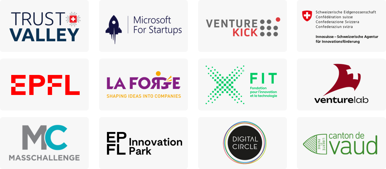 Logmind has partnered with leading incubators and institutions such as Microsoft for Startups, MassChallenge, Venture Kick, La Forge from the EPFL and VentureLab from the Swiss Confederation