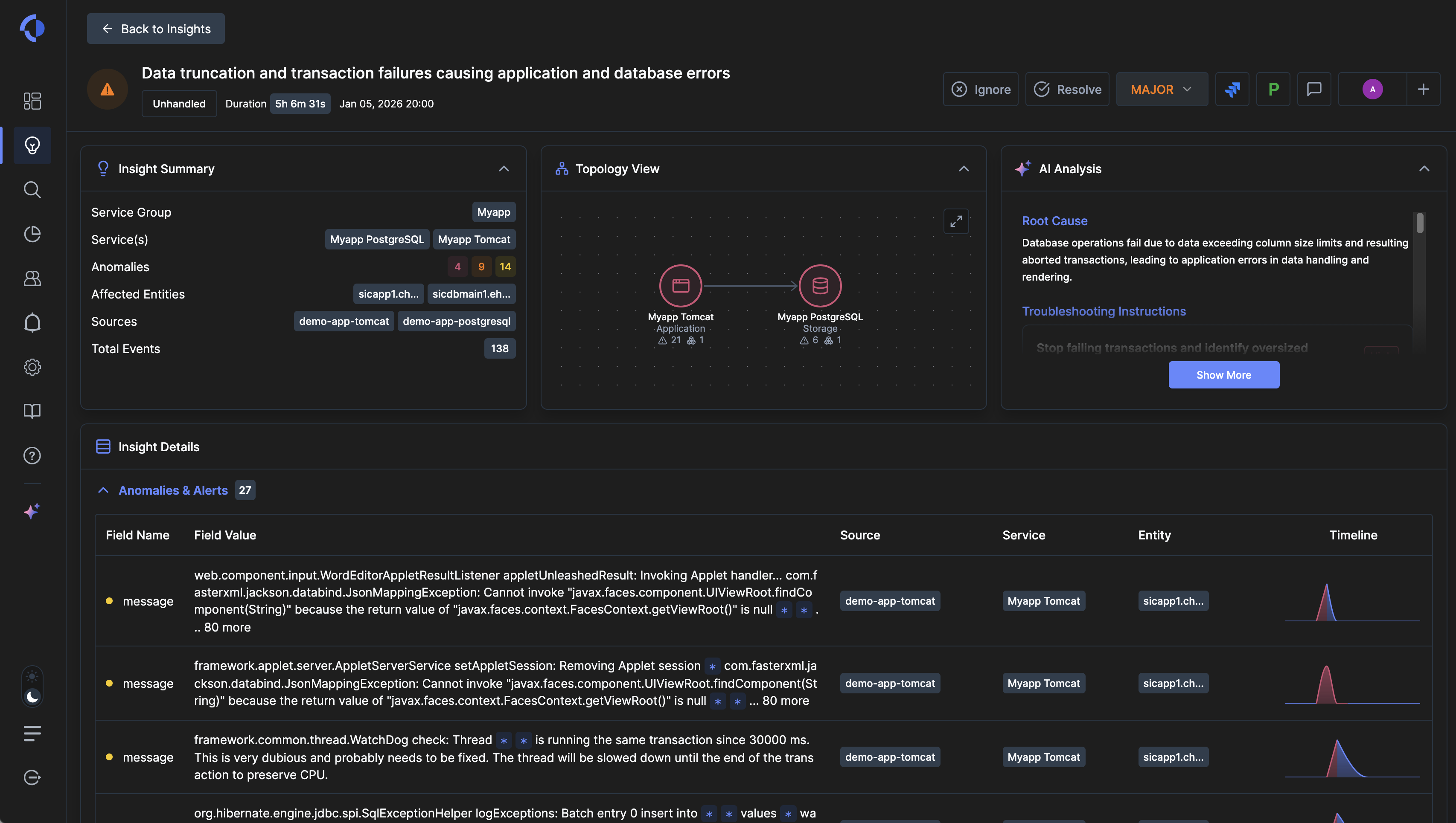 Logmind screen