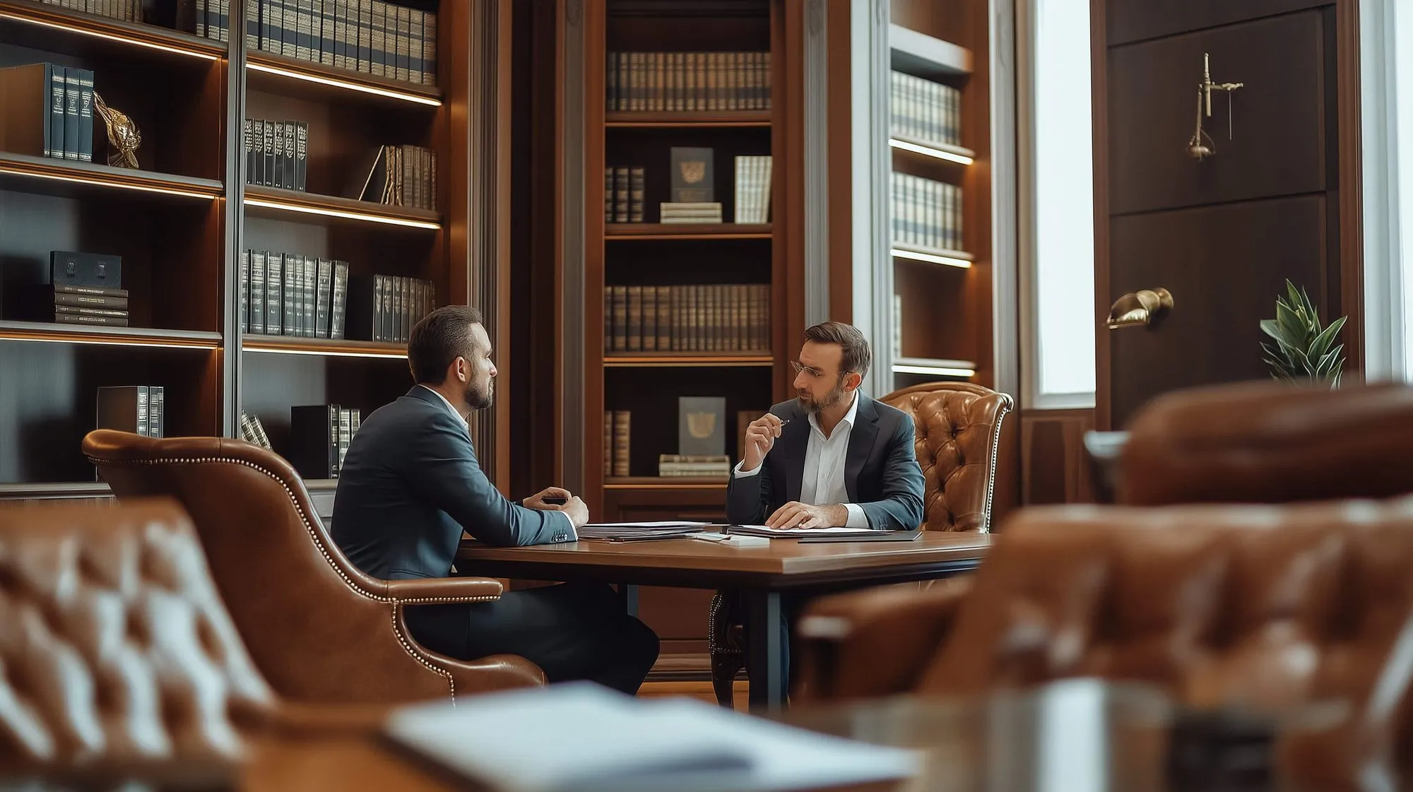 Law attorney in the office