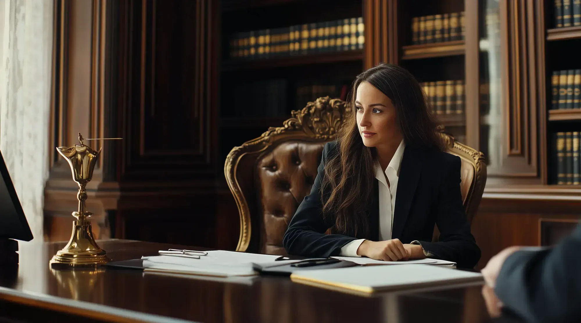 Law attorney in the office