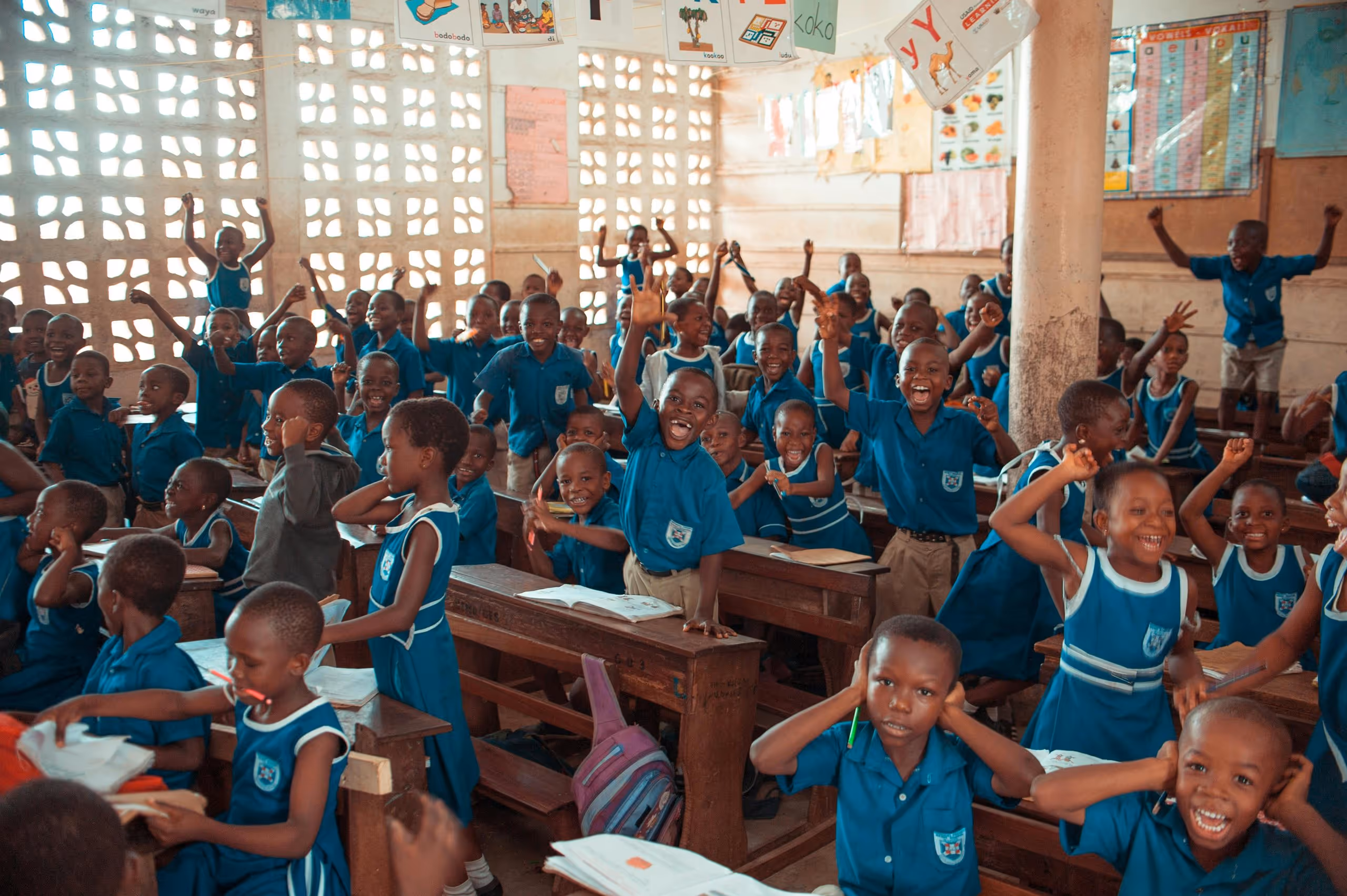 Children in a classroom
