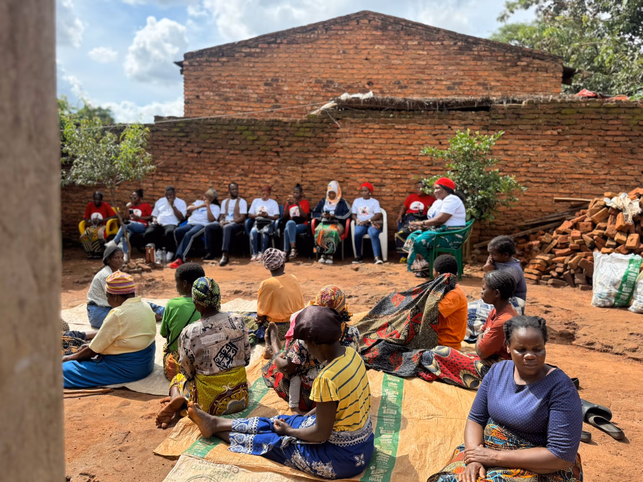 The RRF visiting a village in Malawi