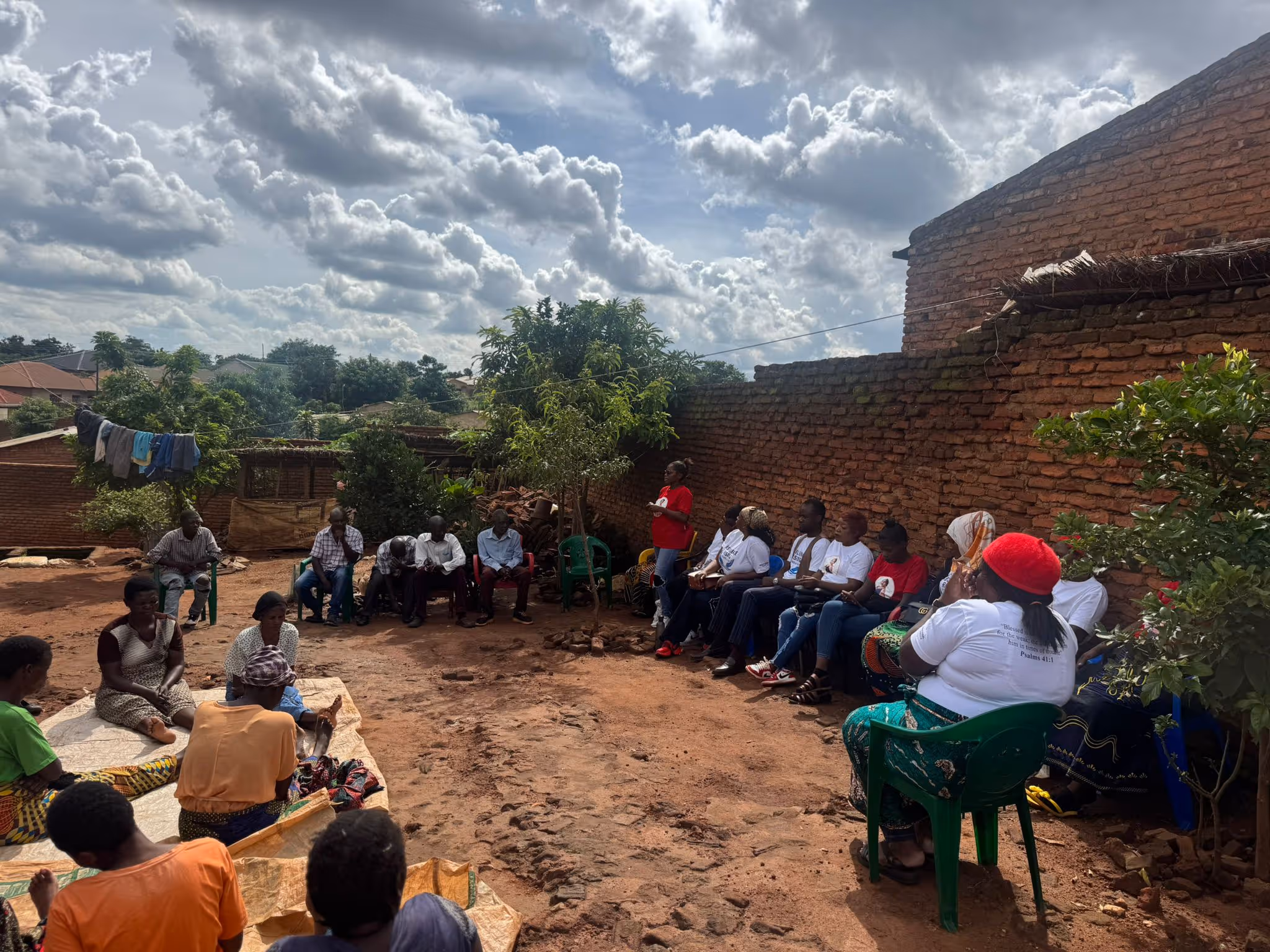 A village visited by the RRF