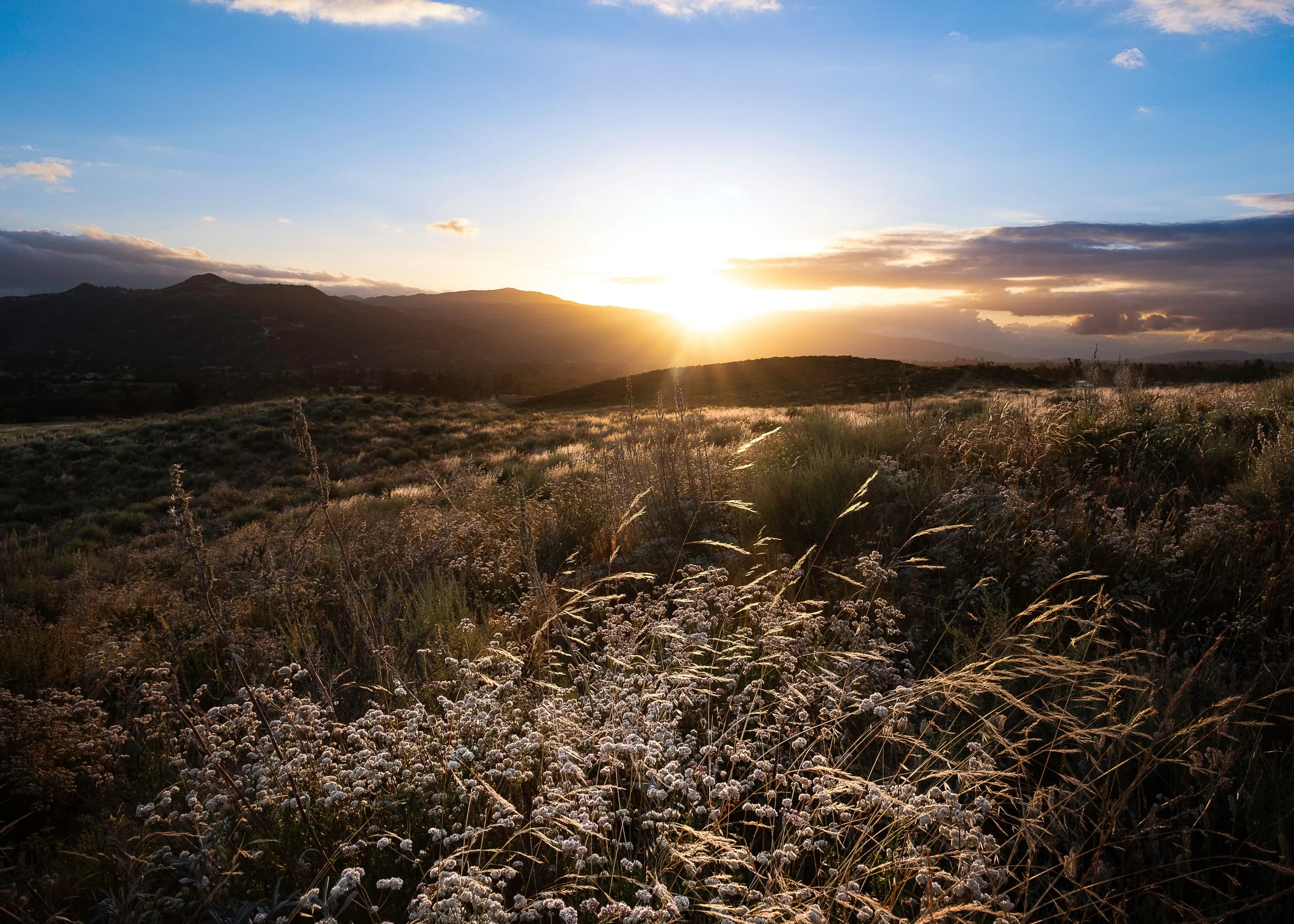 A sunset at Murrieta, CA