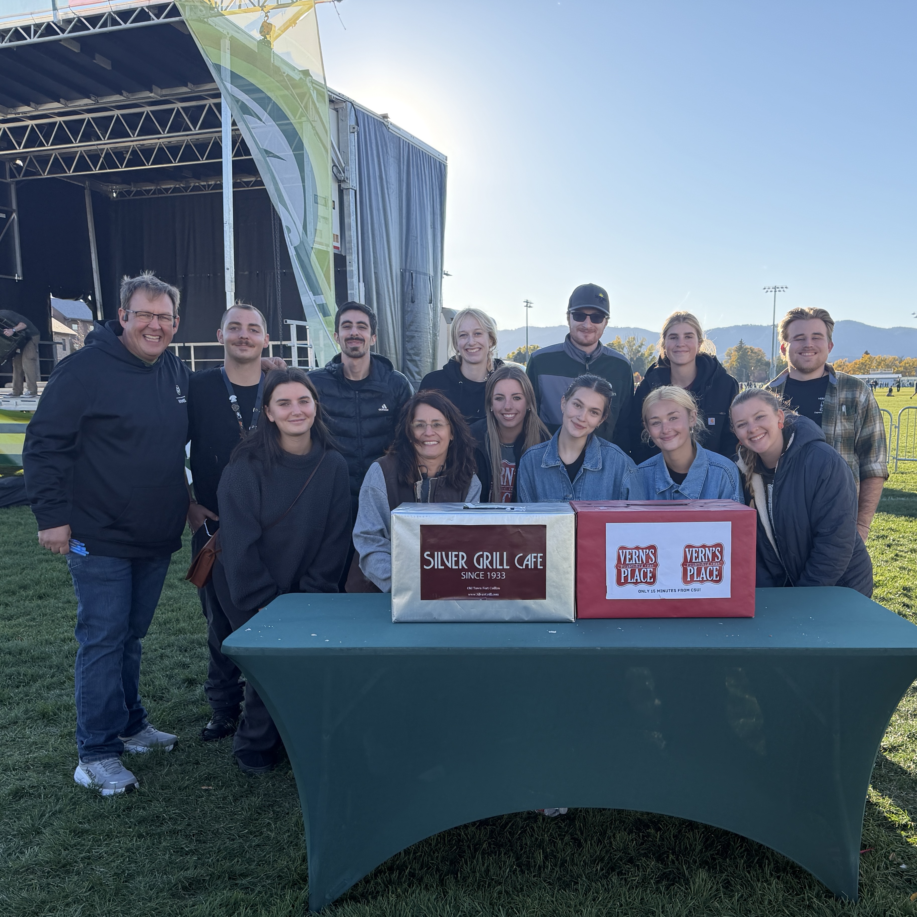 The silver grill cream at an event in Fort Collins Colorado at Colorado State university. 