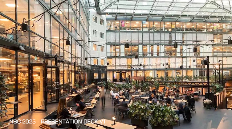 The inside of the conference site in Stockholm