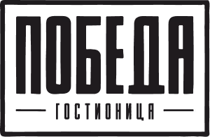 Illustrations of various drinks, food items, and a man with an axe on a background of wooden shelves with books and vintage radios.