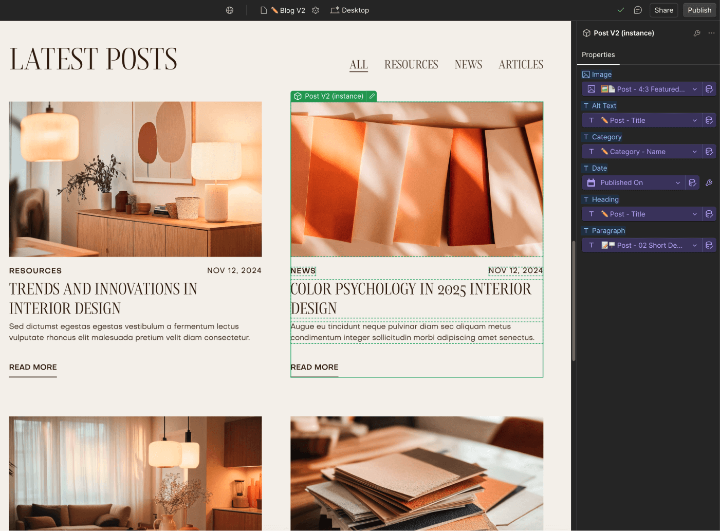 CMS Content - RoomFlow - Webflow Template | BRIX Templates