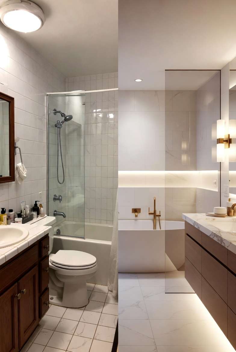 Bathroom Before and After
