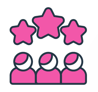 3 customers with 3 stars