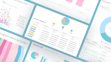 Mockup of Nextworld dashboard reports