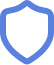 Icon of a certificate with lines of text and a ribbon seal on a rounded square background.