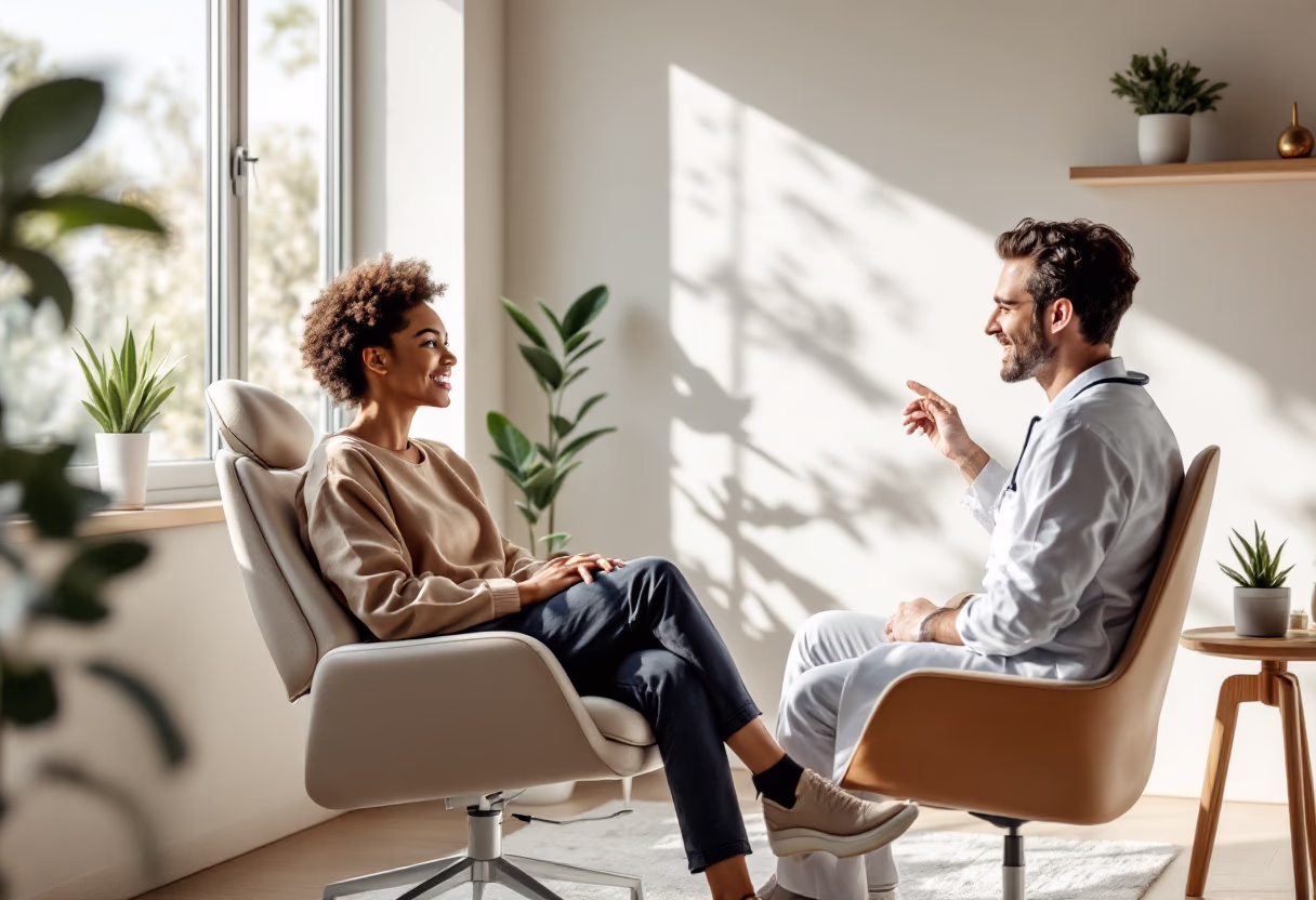 image of patient consultation (for a dental office)