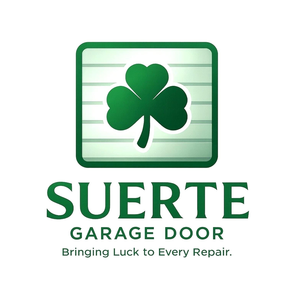 Suerte Garage Door Logo