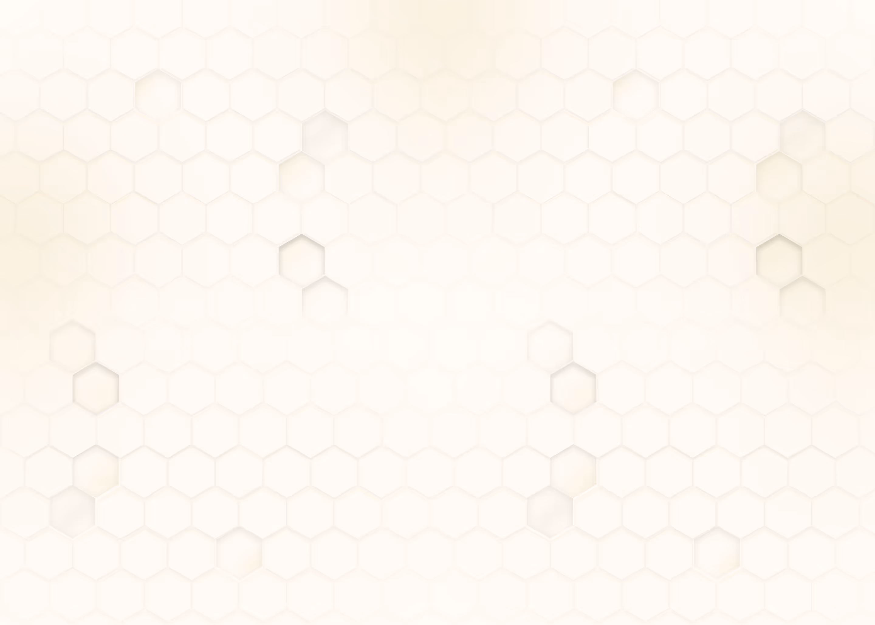 Light beige honeycomb pattern with subtle shadowed hexagons resembling a 3D effect.