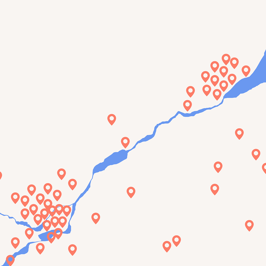 carte des cliniques lobe