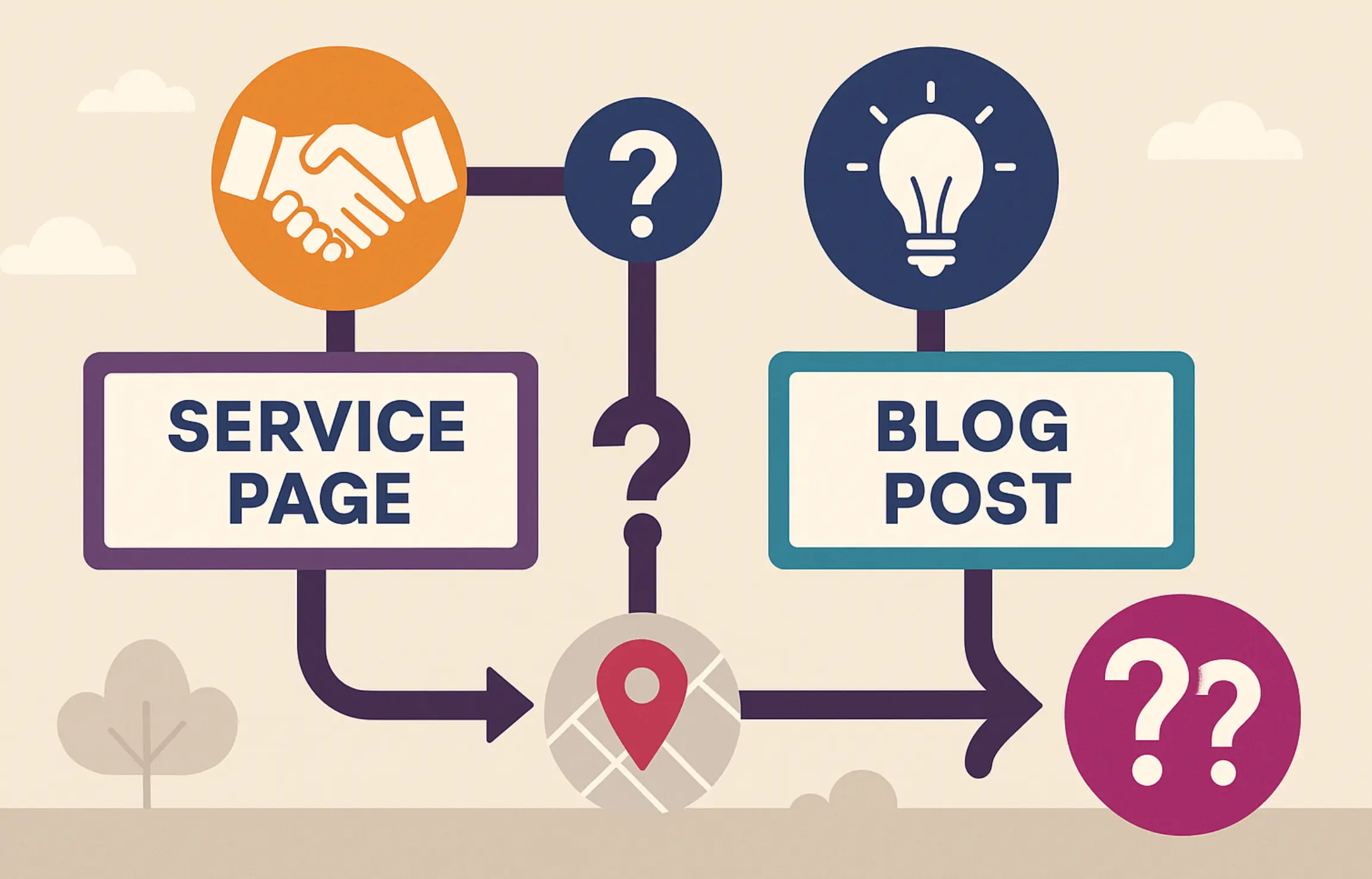 The Service Page vs Blog Post