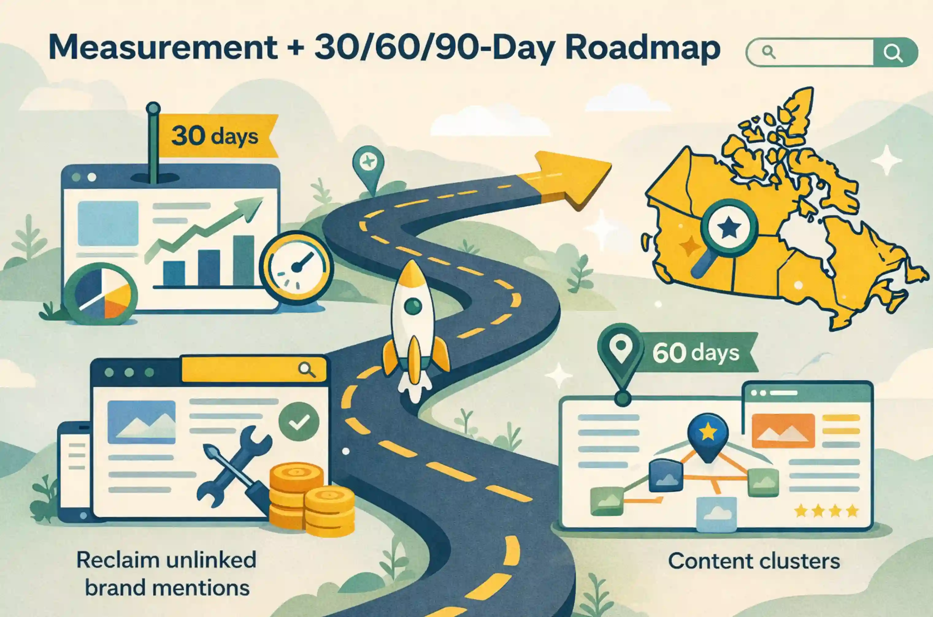 Measurement + 30/60/90-Day Roadmap