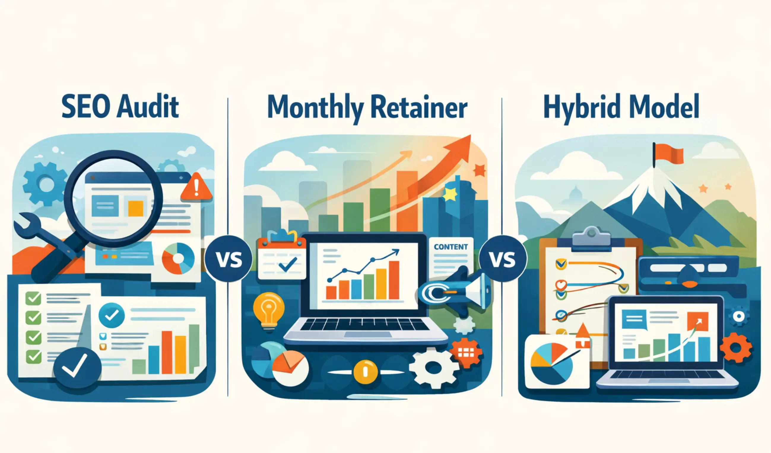 SEO Package vs. SEO Audit vs. Monthly Retainer