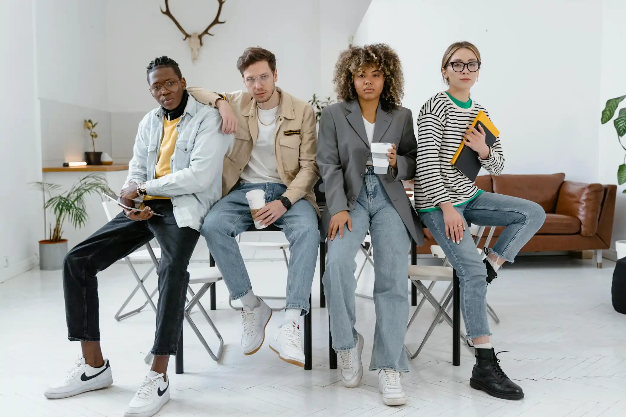 Group of people posing