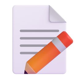 Blatt mit Stift
