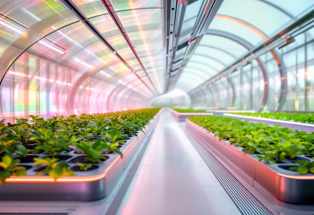 image of greenhouse setup (for an agricultural services)