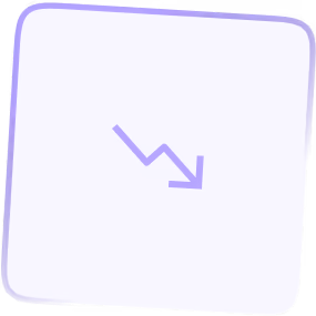 A purple square with an arrow on it.