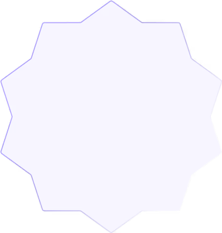A purple hexagonal object with a black background.