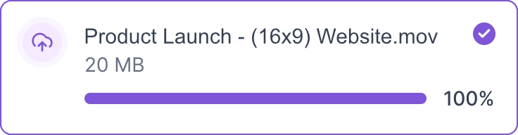 Upload UI element