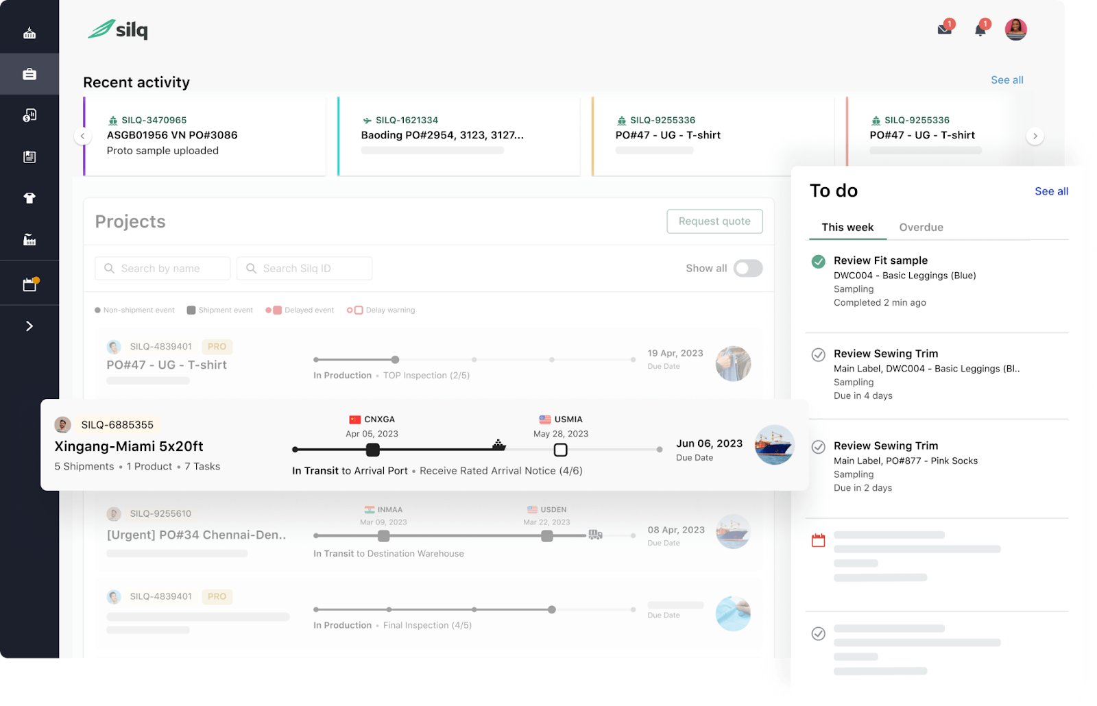 Silq Digital Freight Forwarding Platform