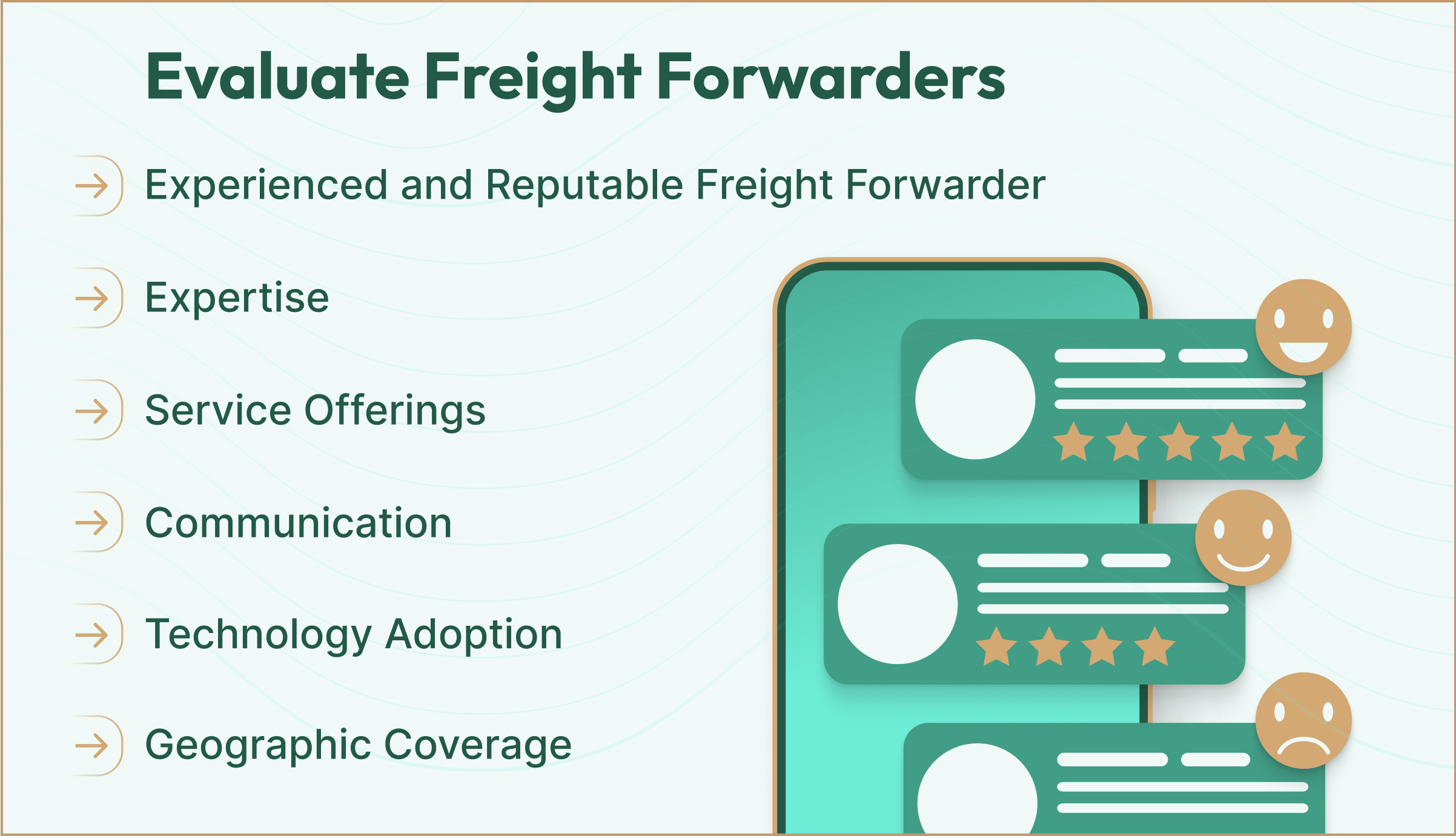 Evaluate Freight Forwarders