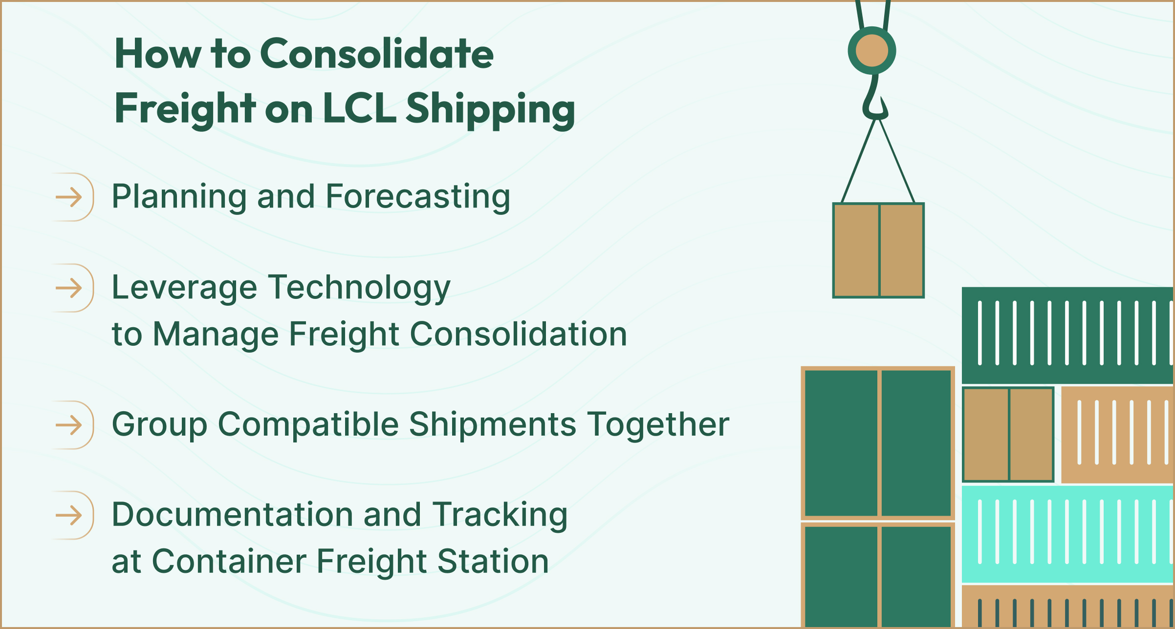 Freight Consolidation on LCL Shipping