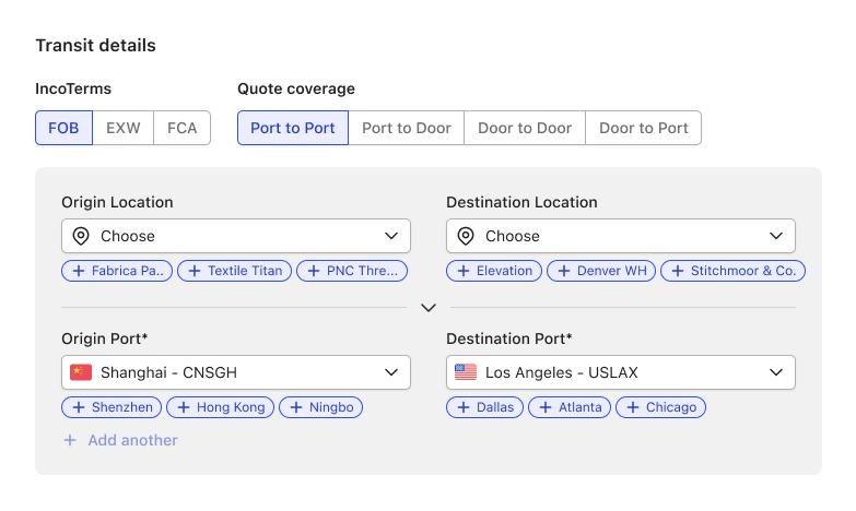 Instant Shipping Quote