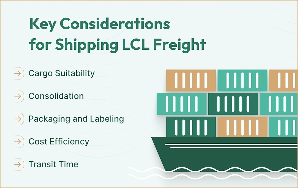 Key Considerations for LCL Freight Shipment