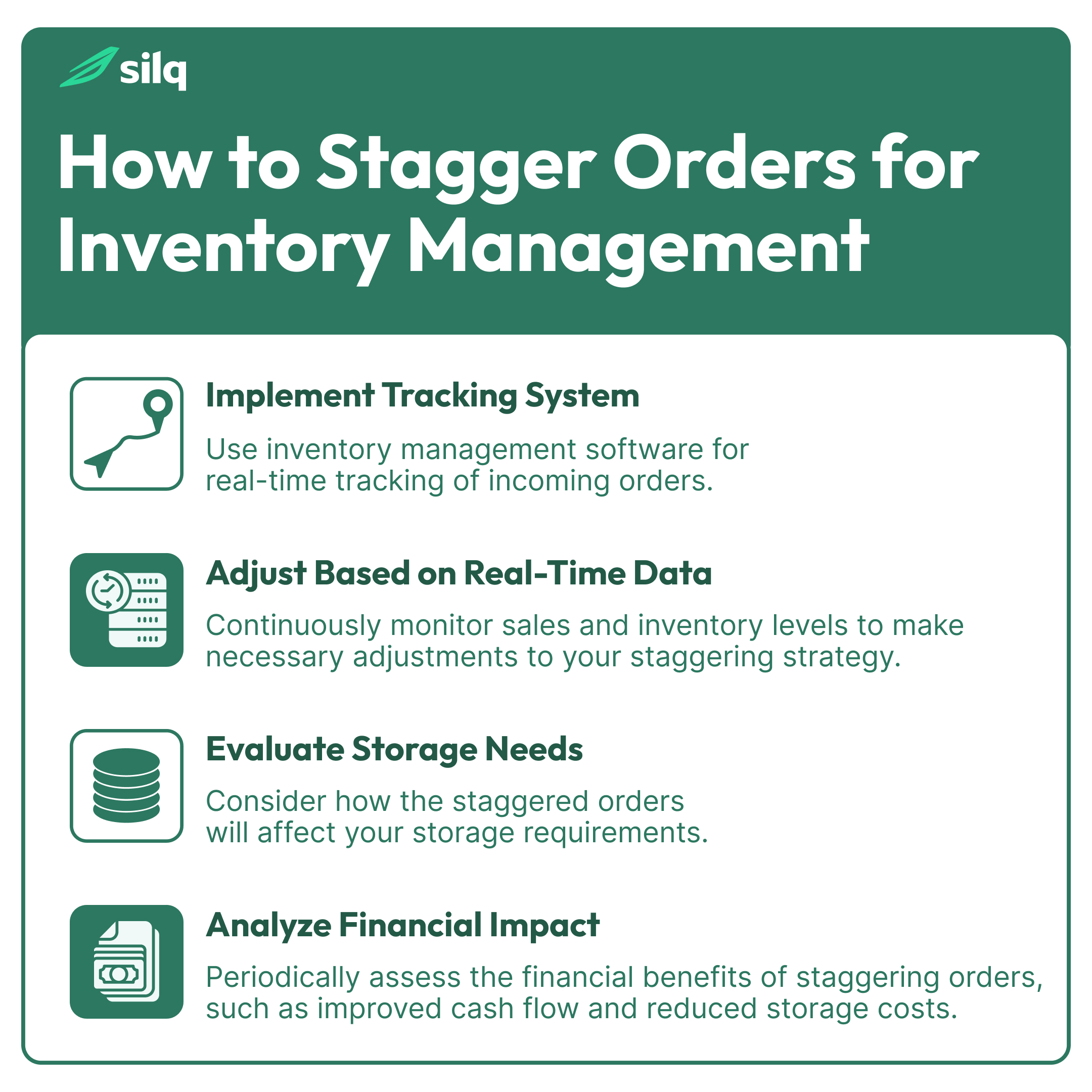 Staggering Orders Meaning