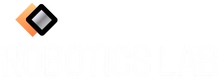 Robotics Lab logo with stylized orange and black geometric shapes above the text.