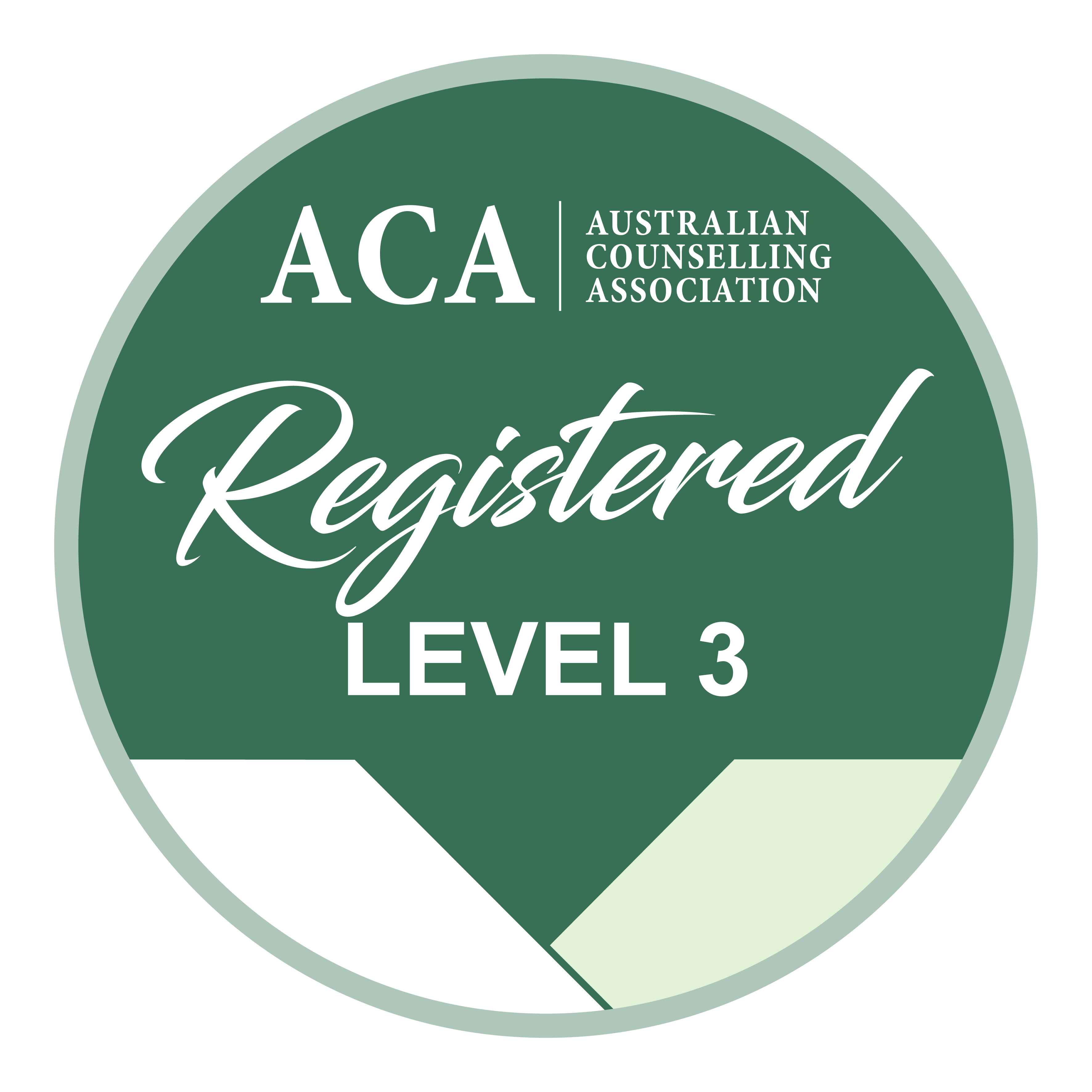 ACA level 3 registered Icon. 