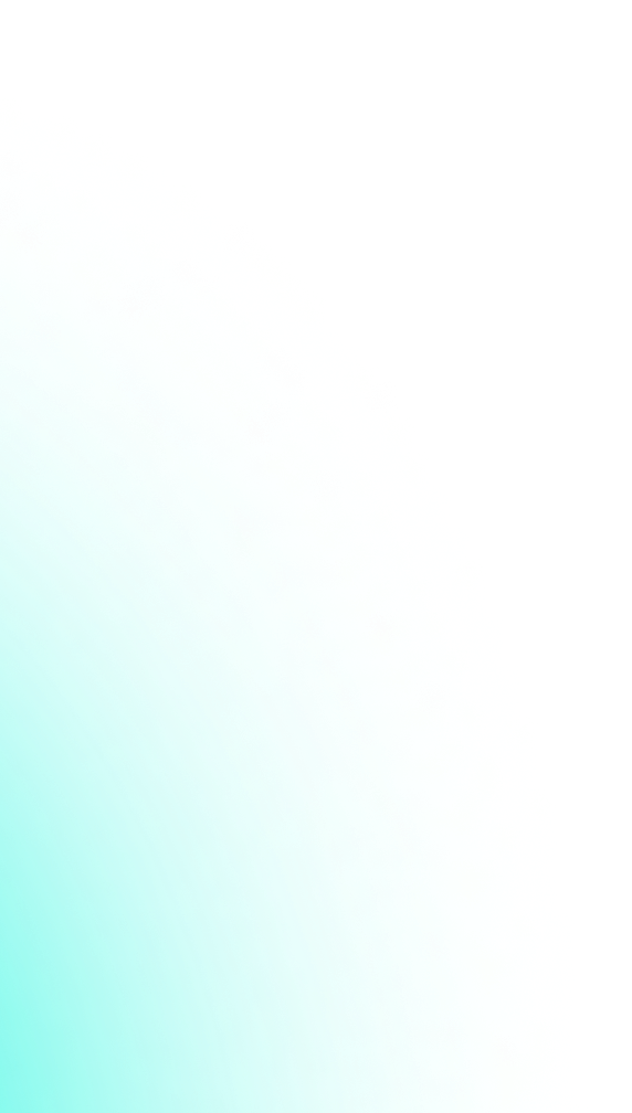 Zachte turquoise gloed die vervaagt naar zwart in de rechterbovenhoek.