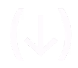 a white arrow between ()