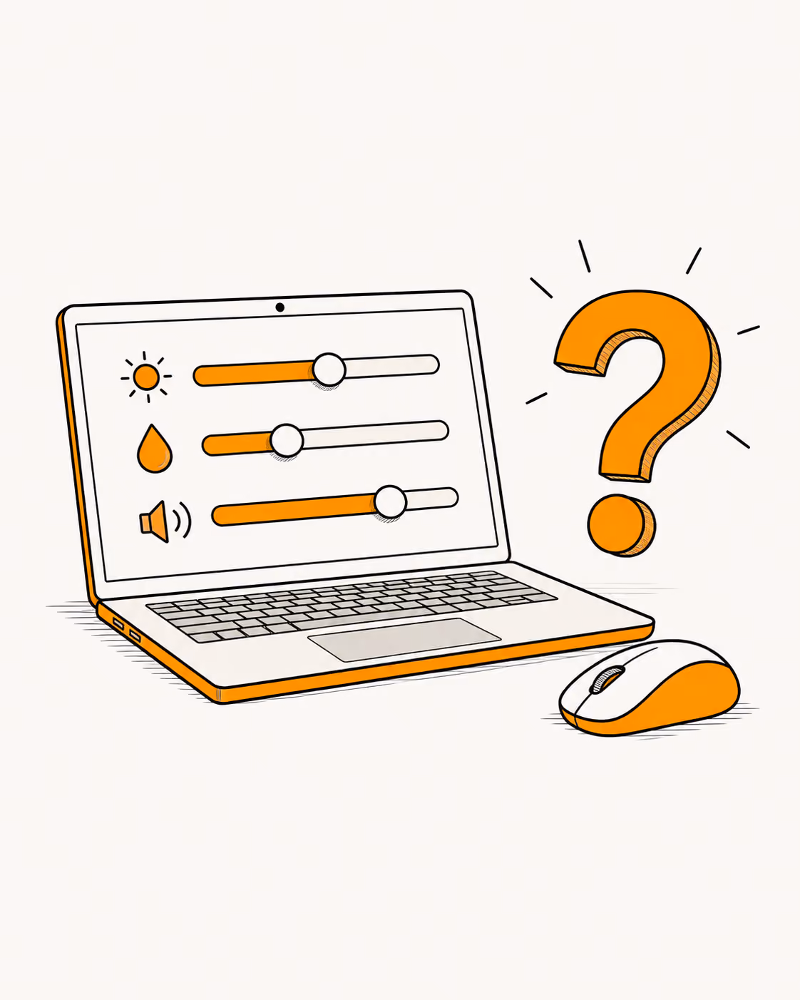 Examiner les réglages et poser les bonnes questions.