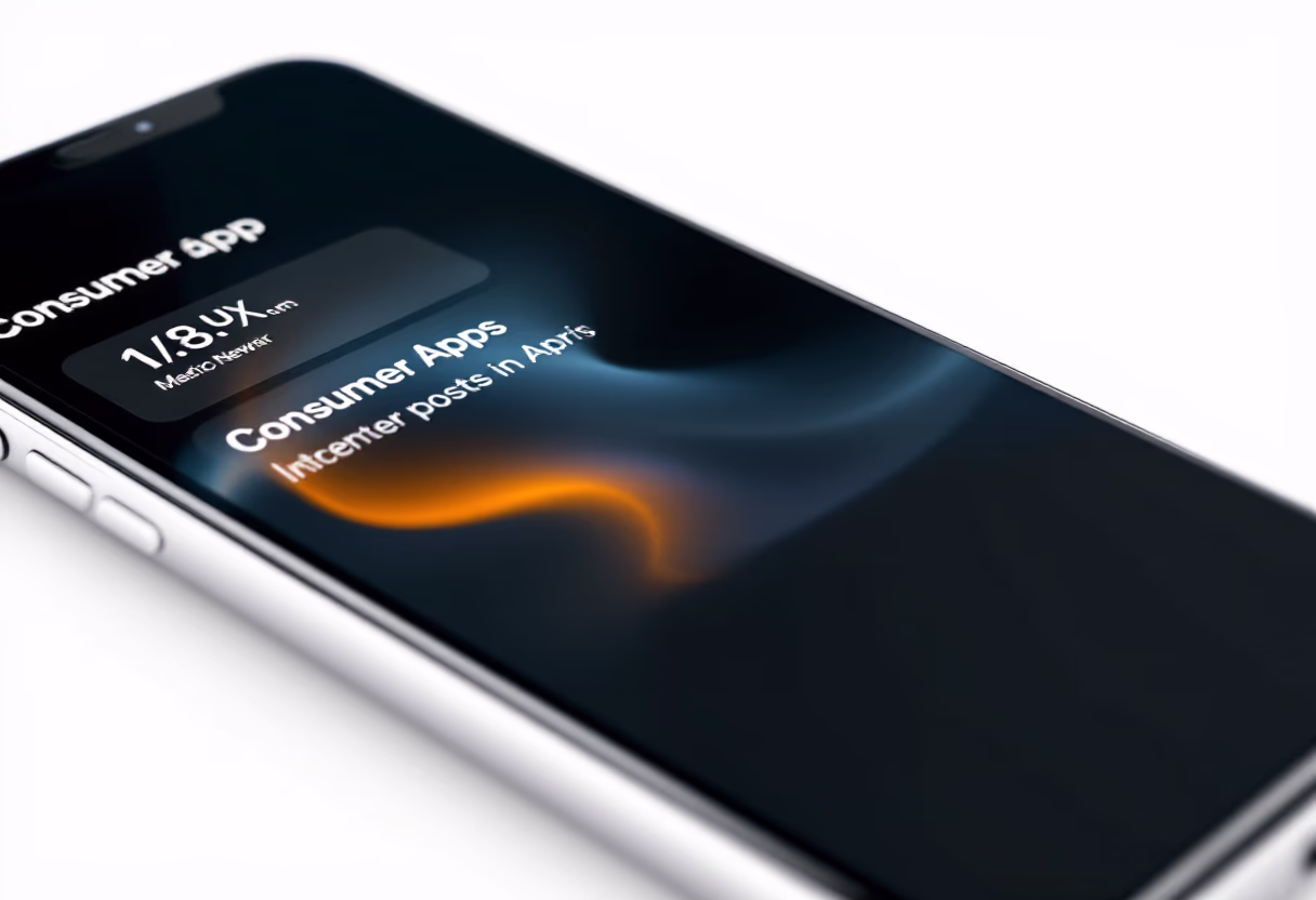 [interface] image of smartphone with software loaded (for a consumer apps)
