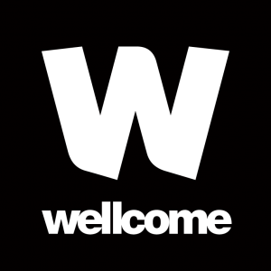 Wellcome logo featuring a bold black letter W above the word 'wellcome'.