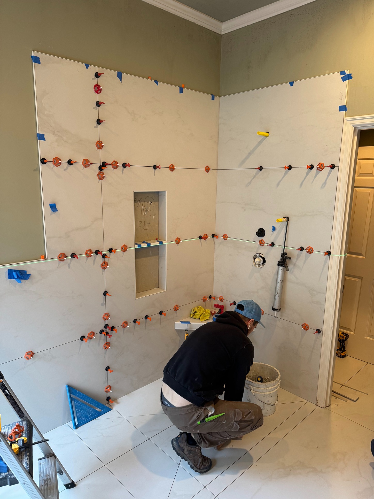 Custom Master Bathroom Enhancement in Harbor Pointe In Process