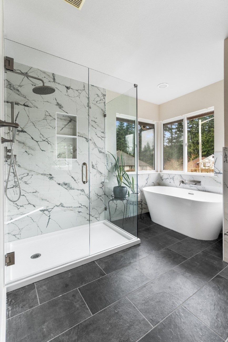 Modern Bathroom Refresh in Snohomish After 2