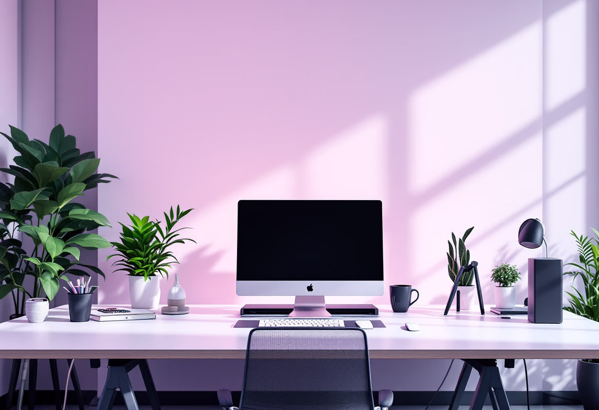 [background image] image of a tech office setting (for an ai developer tools)